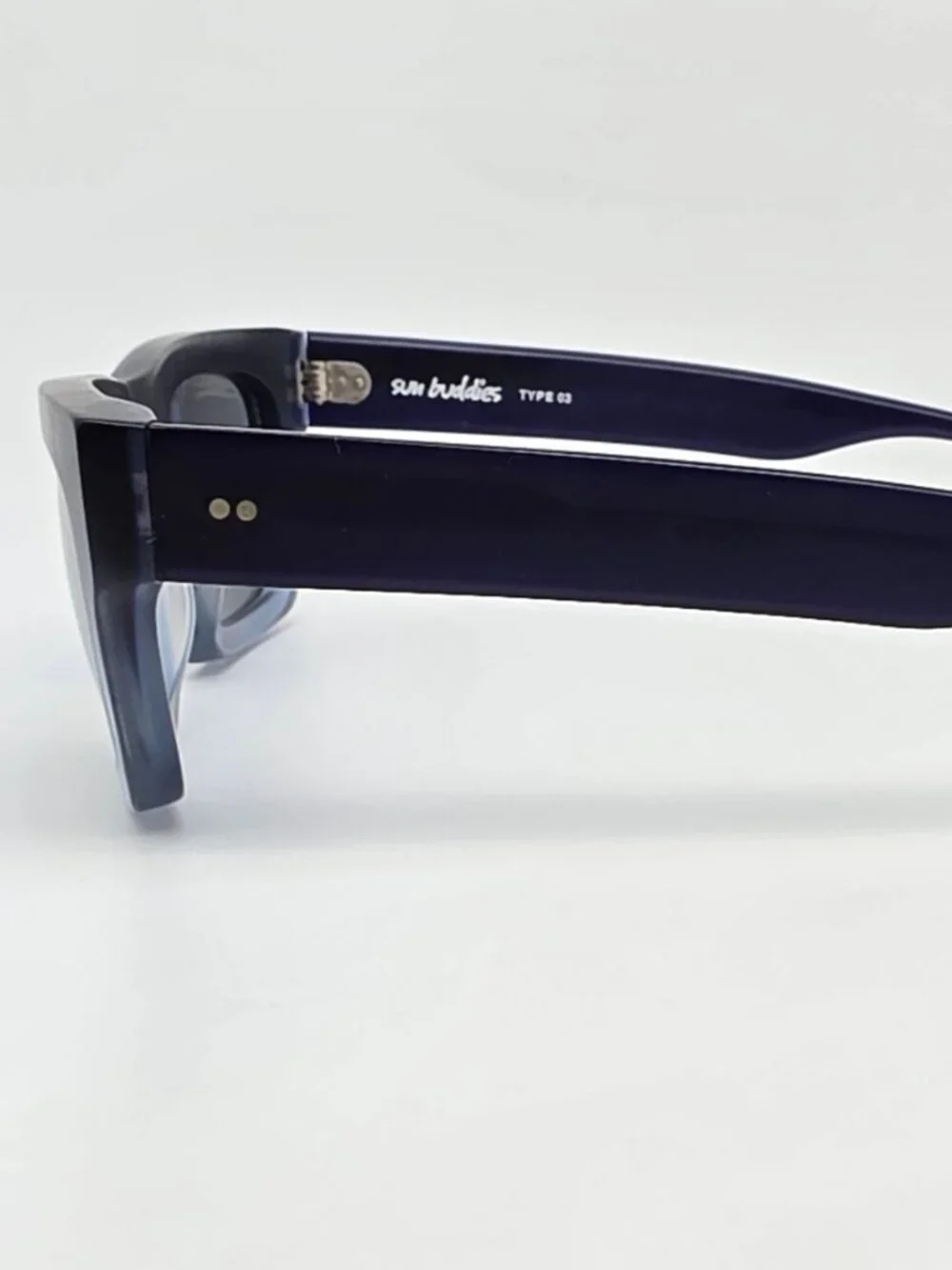 Sun Buddies Type 3 Opening Ceremony Matte Blue Fade Frame Blue Mirror Sunglasses